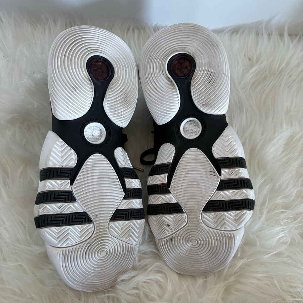 Adidas Trae Young 2 Super Villain White Black Sneakers Boys 6.5 Women 8 H06473 - Picture 9 of 16